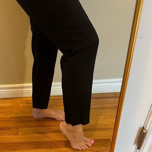 𝅺ESCADA High Waist Vintage Wool Trousers Black 38 - Picture 7 of 8